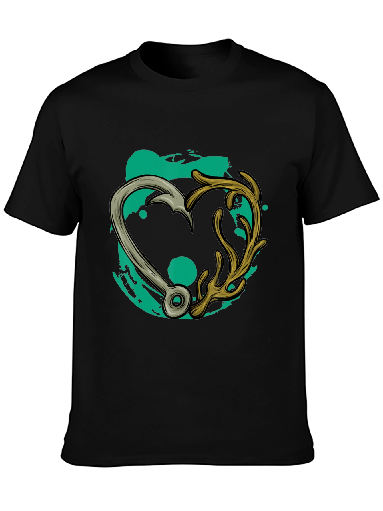 Fishing & Hunting Heart T-Shirt