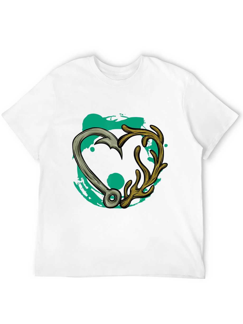 Fishing & Hunting Heart T-Shirt