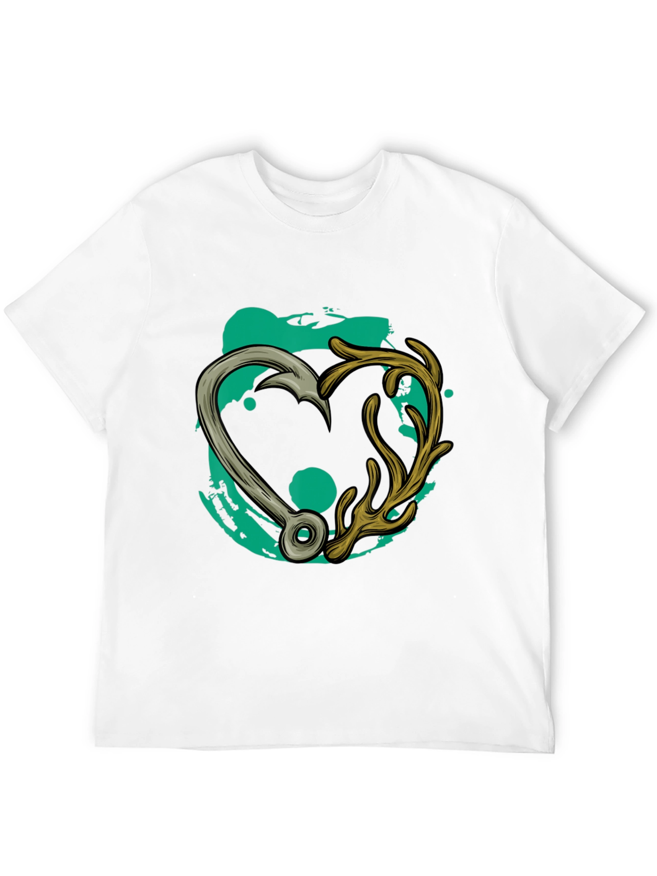 Fishing & Hunting Heart T-Shirt