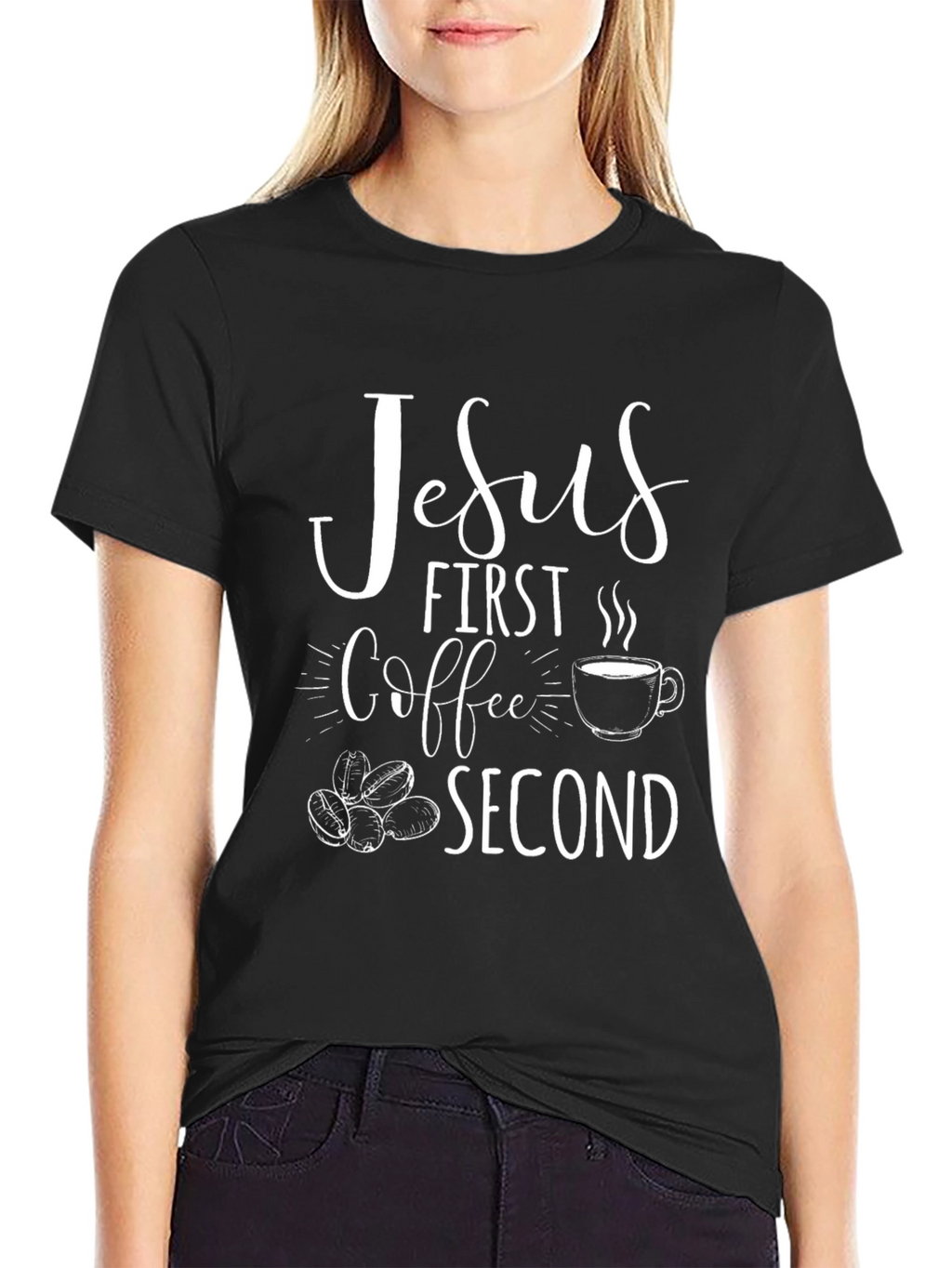 Jesus First Coffee Second Graphic T-Shirt