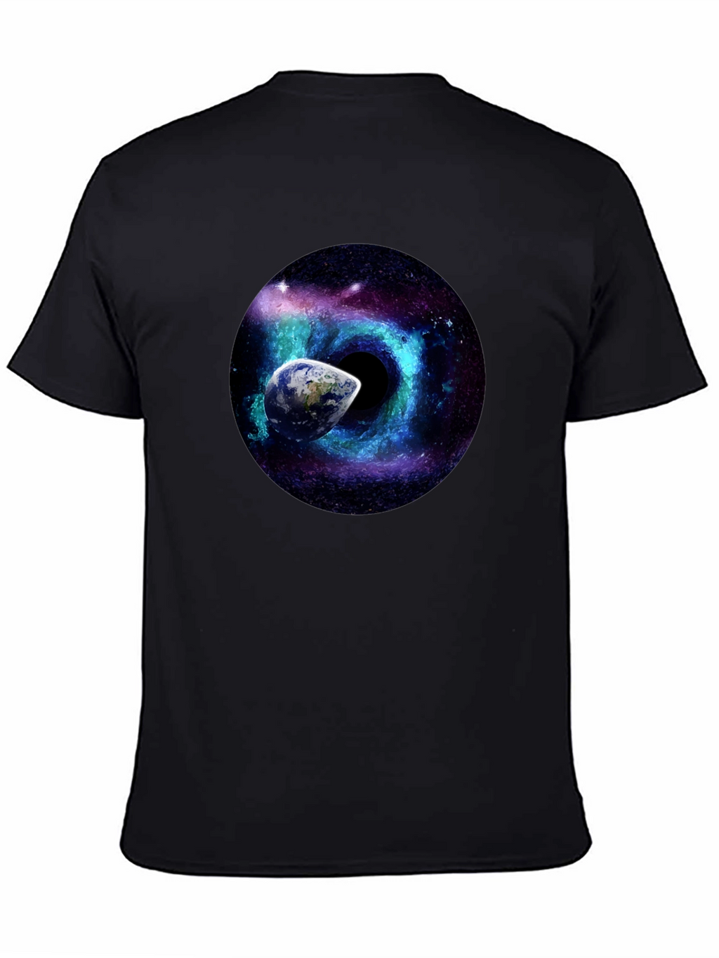 Cosmic Black Hole Earth T-Shirt
