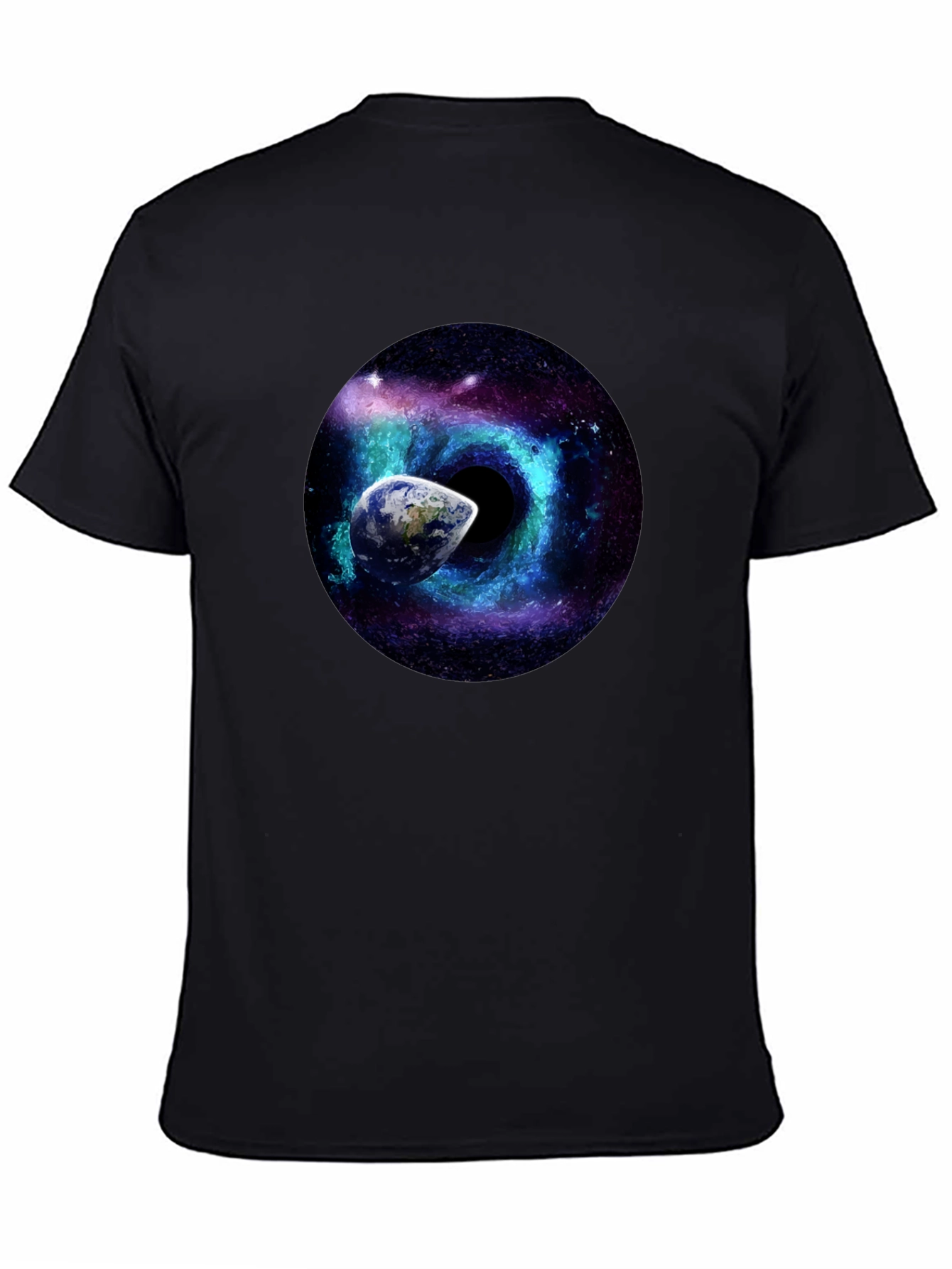 Cosmic Black Hole Earth T-Shirt