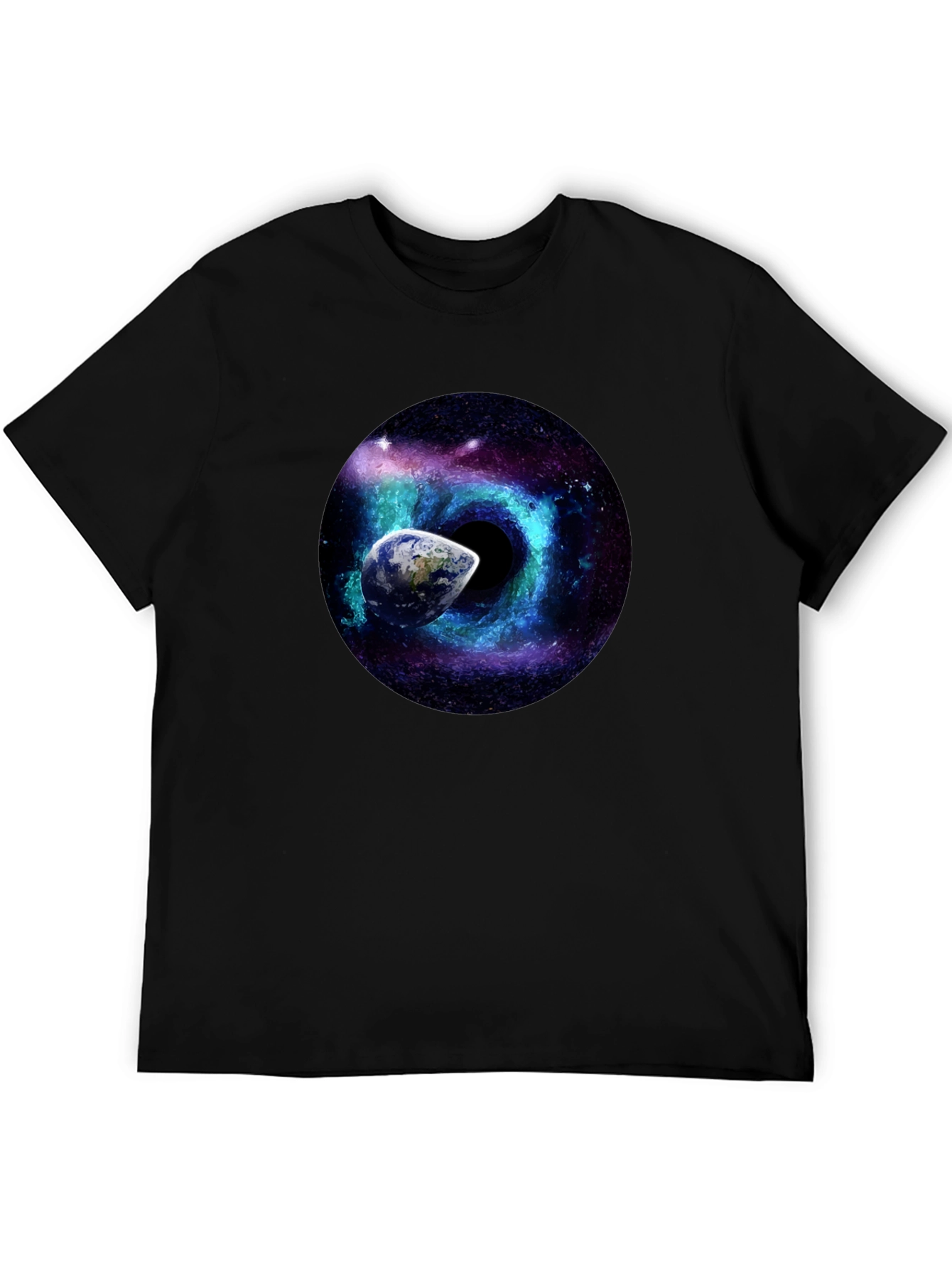 Cosmic Black Hole Earth T-Shirt