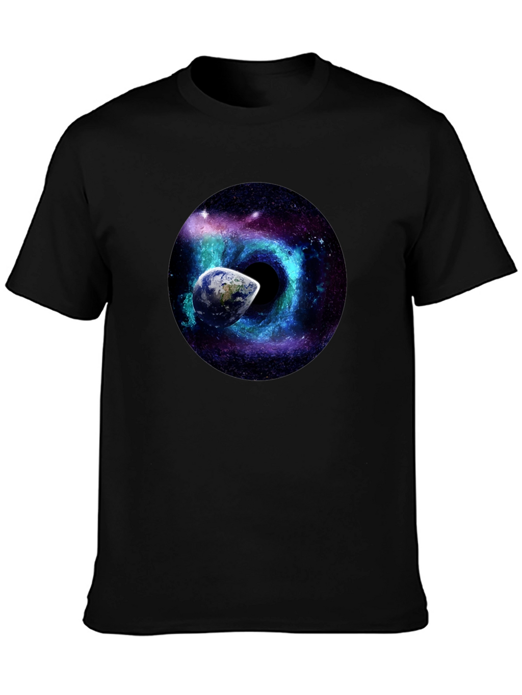Cosmic Black Hole Earth T-Shirt