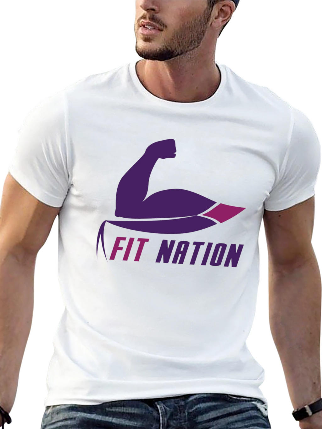 Fit Nation T-Shirt - Muscle Graphic Tee