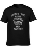 Inspirational Graphic Tee - Beautiful Things Happen T-Shirt