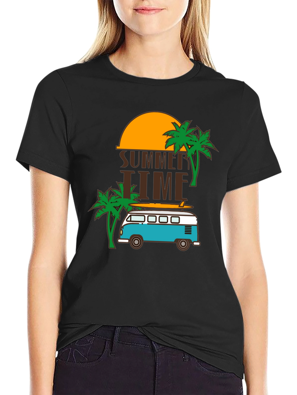 Summer Time Beach Van Graphic Tee