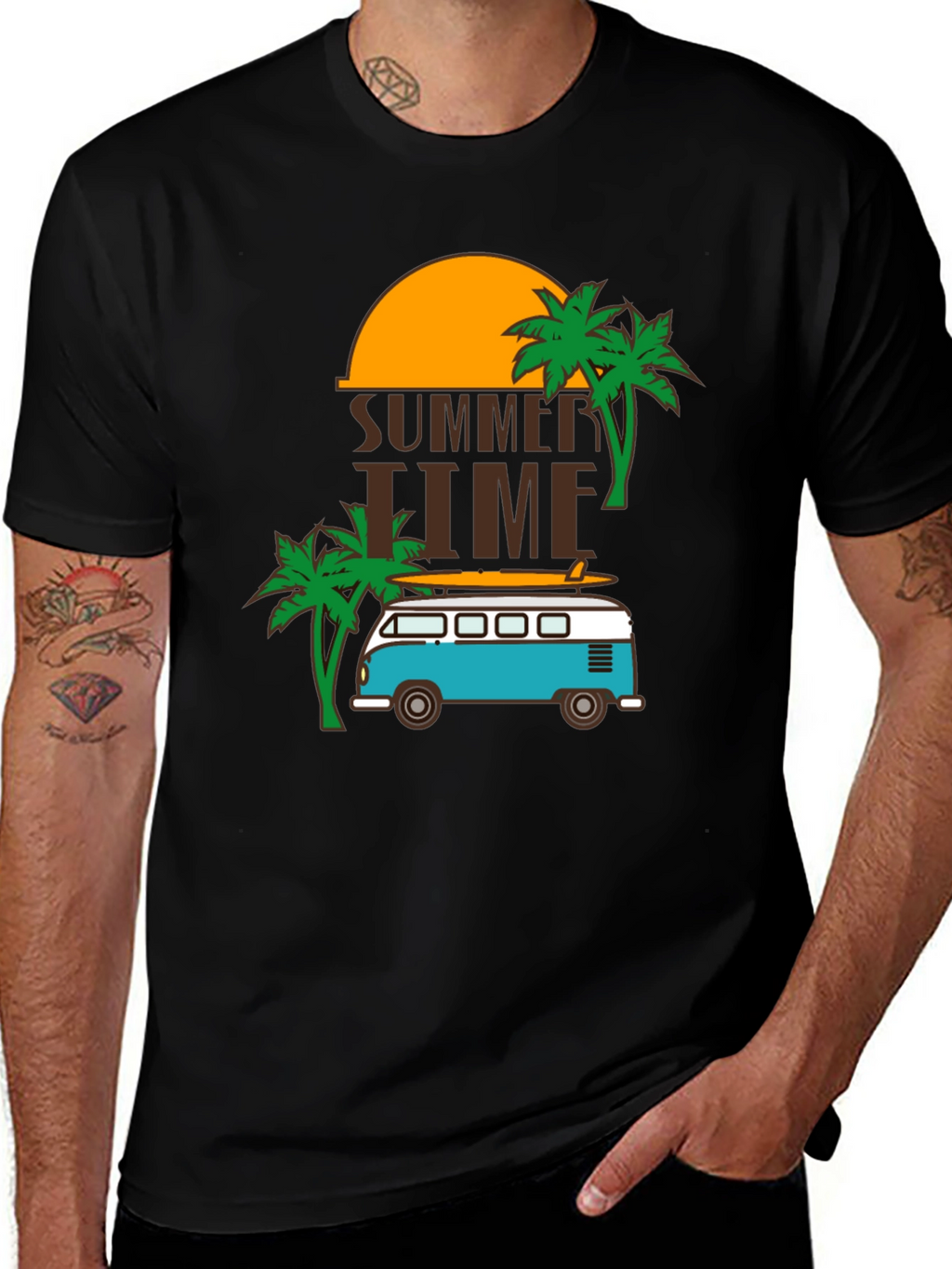Summer Time Beach Van Graphic Tee