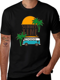 Summer Time Beach Van Graphic Tee
