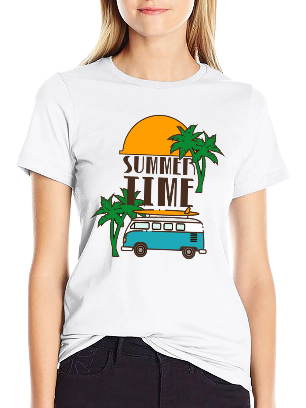 Summer Time Beach Van Graphic Tee