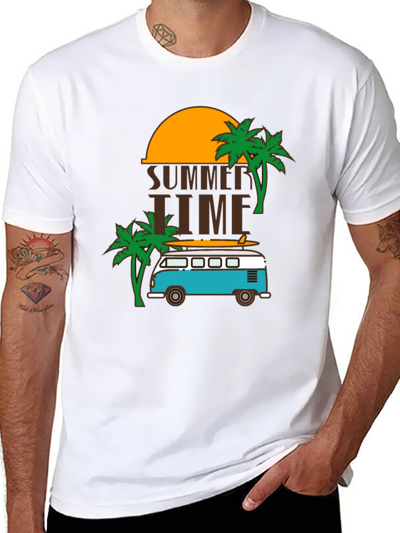 Summer Time Beach Van Graphic Tee