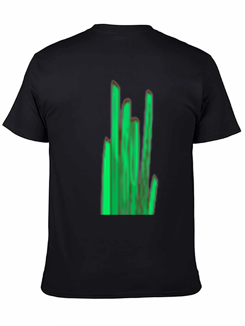 Green Graphic Black T-Shirt