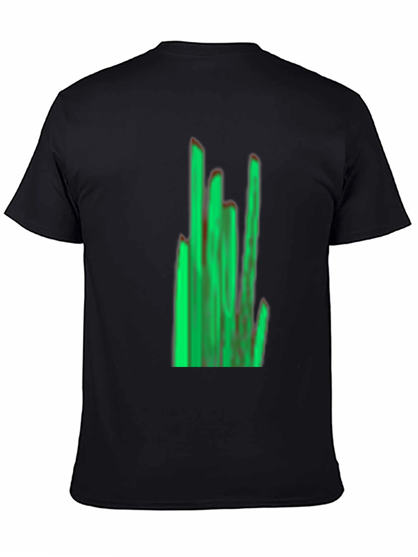 Green Graphic Black T-Shirt