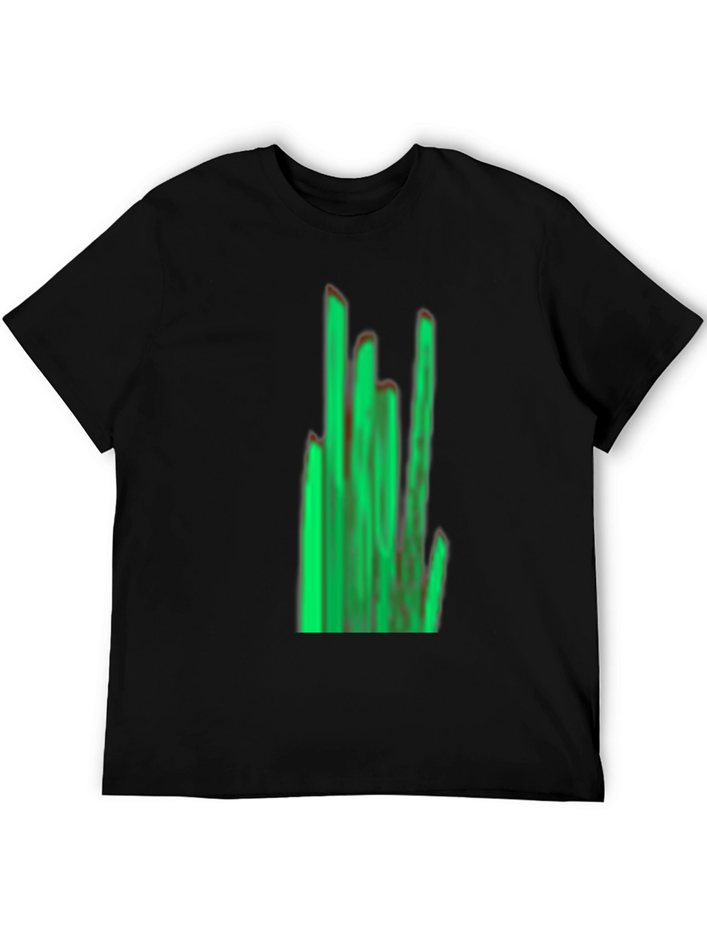 Green Graphic Black T-Shirt