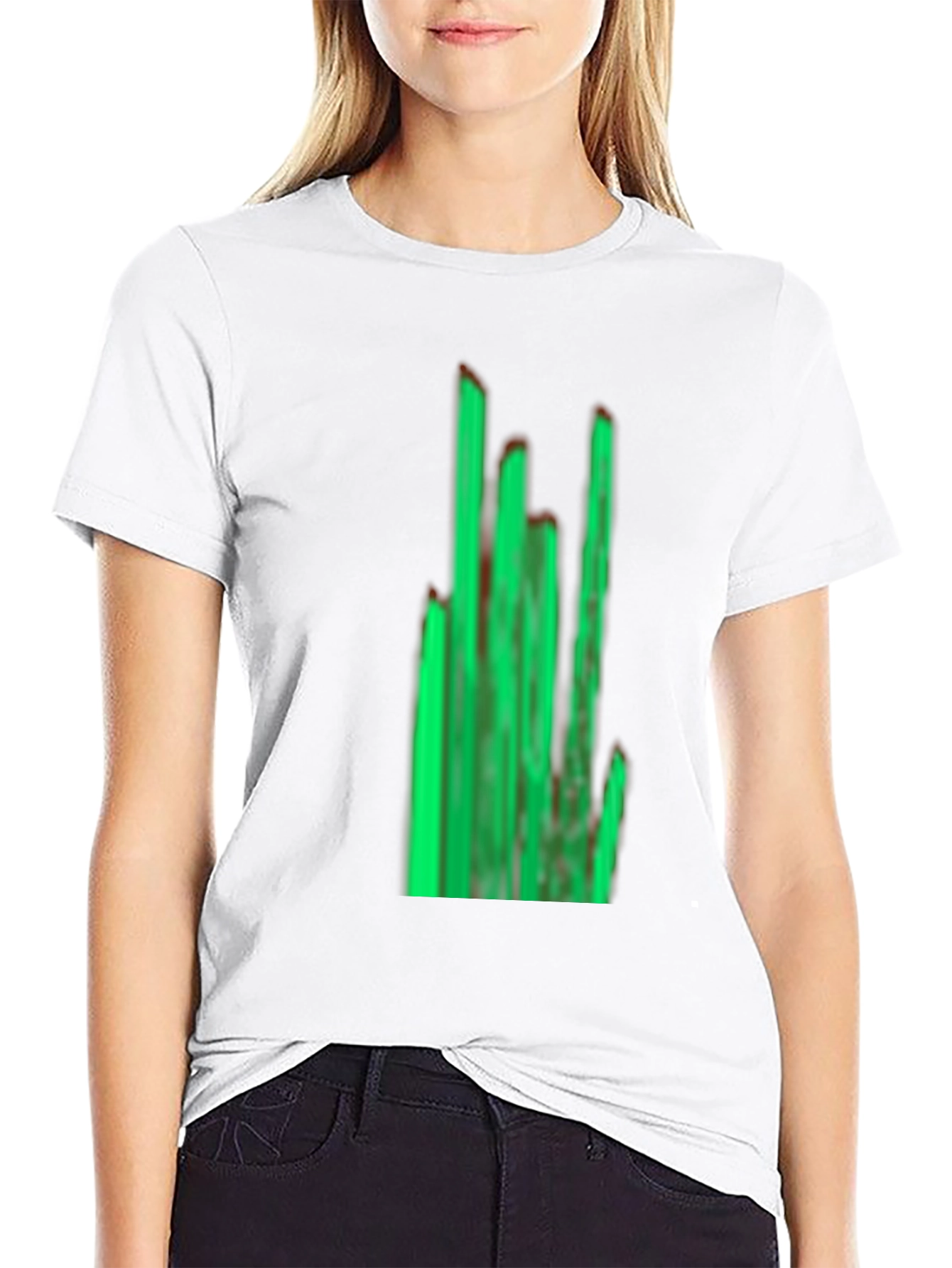Green Graphic Black T-Shirt