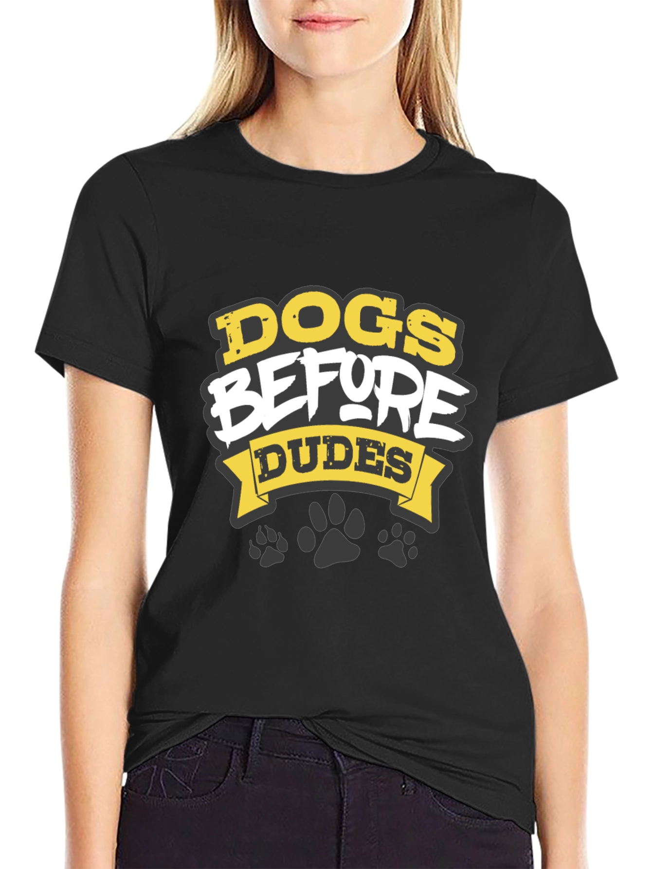 Dogs Before Dudes Graphic T-Shirt