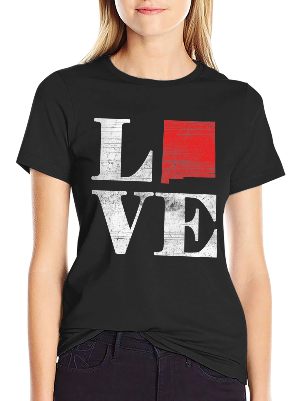 New Mexico LOVE Graphic T-Shirt - Black