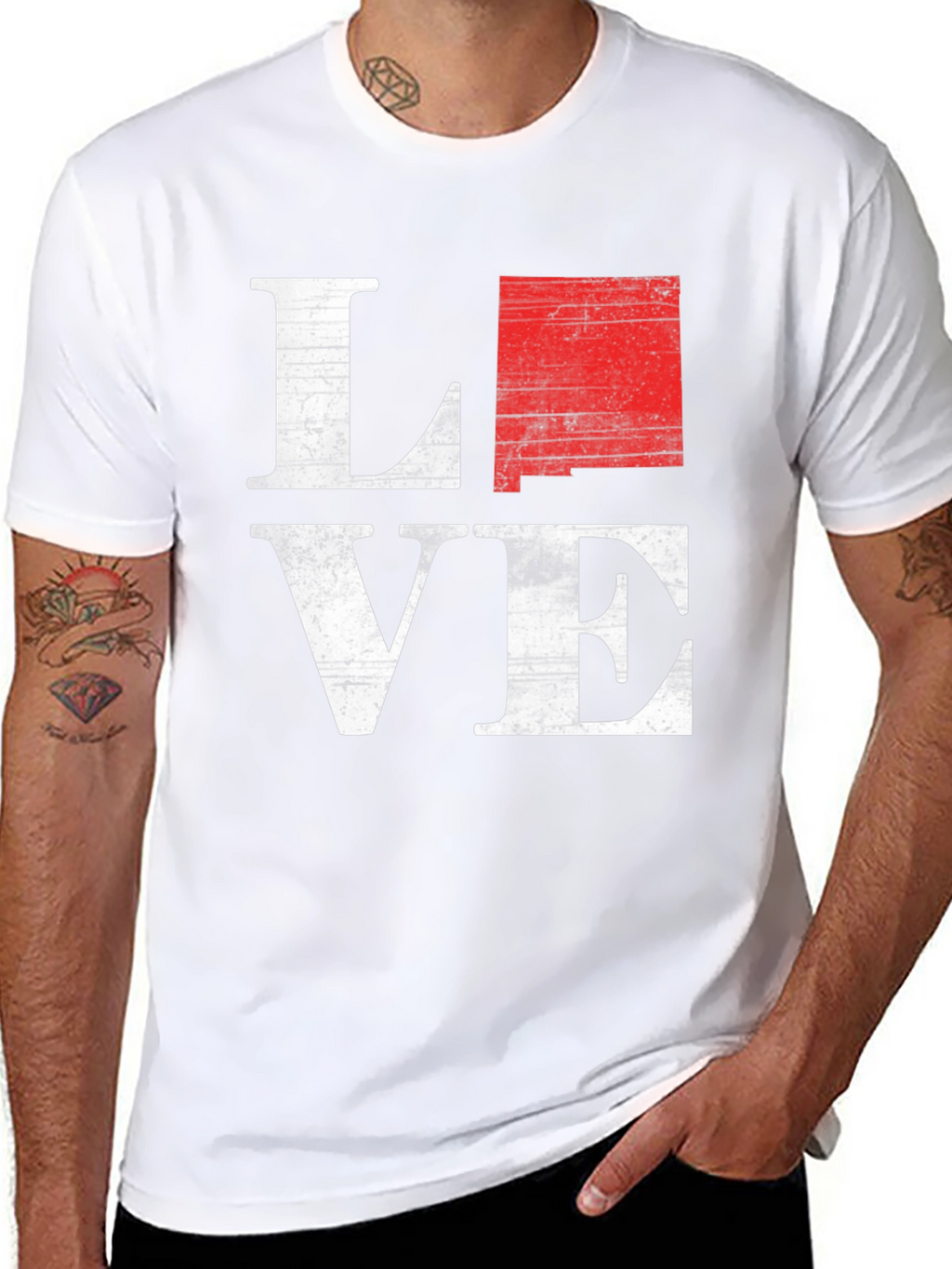 New Mexico LOVE Graphic T-Shirt - Black