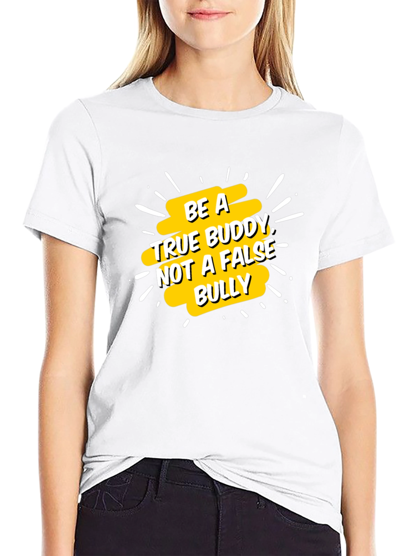Be a True Buddy Graphic Tee - Black