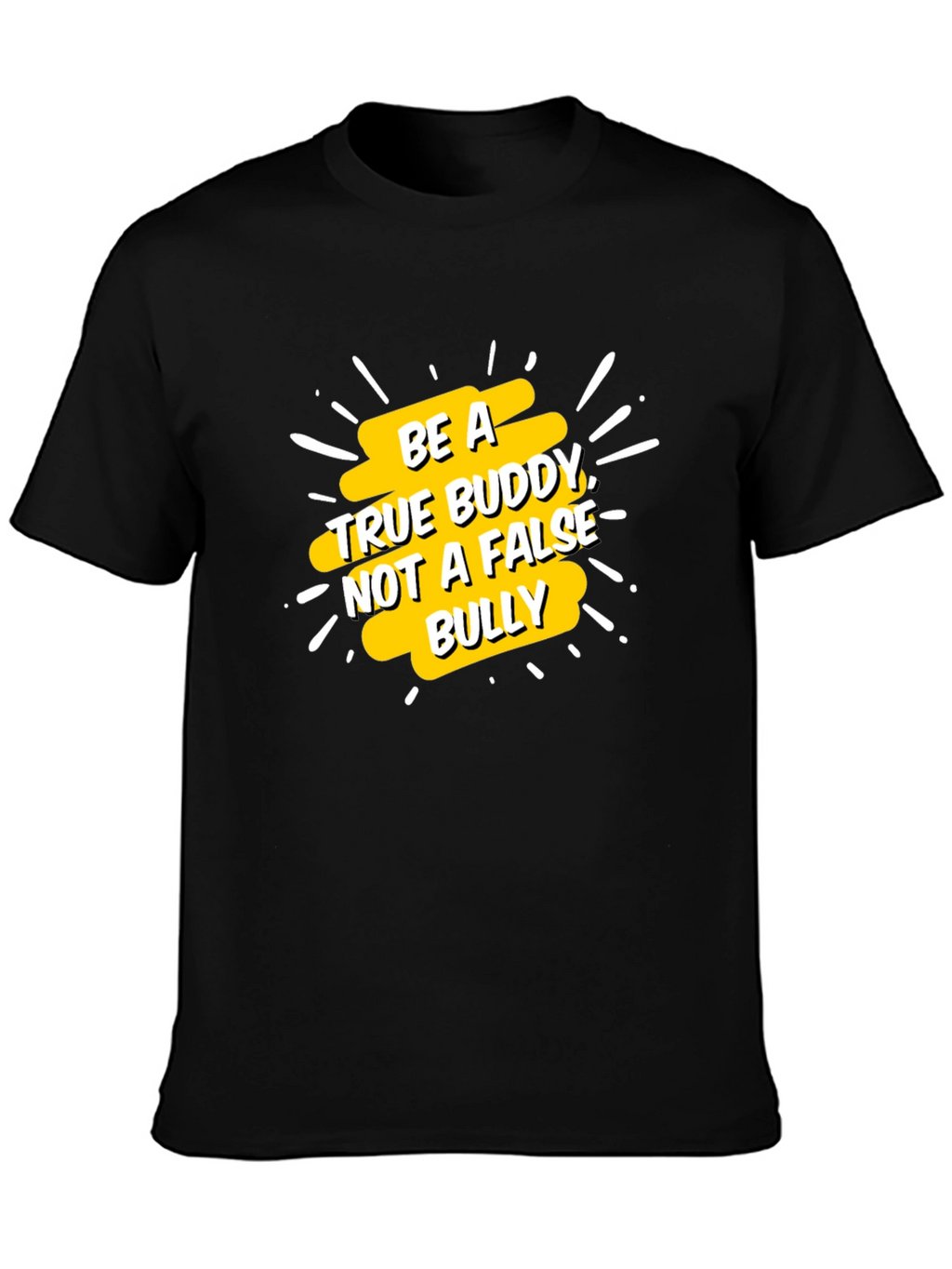 Be a True Buddy Graphic Tee - Black
