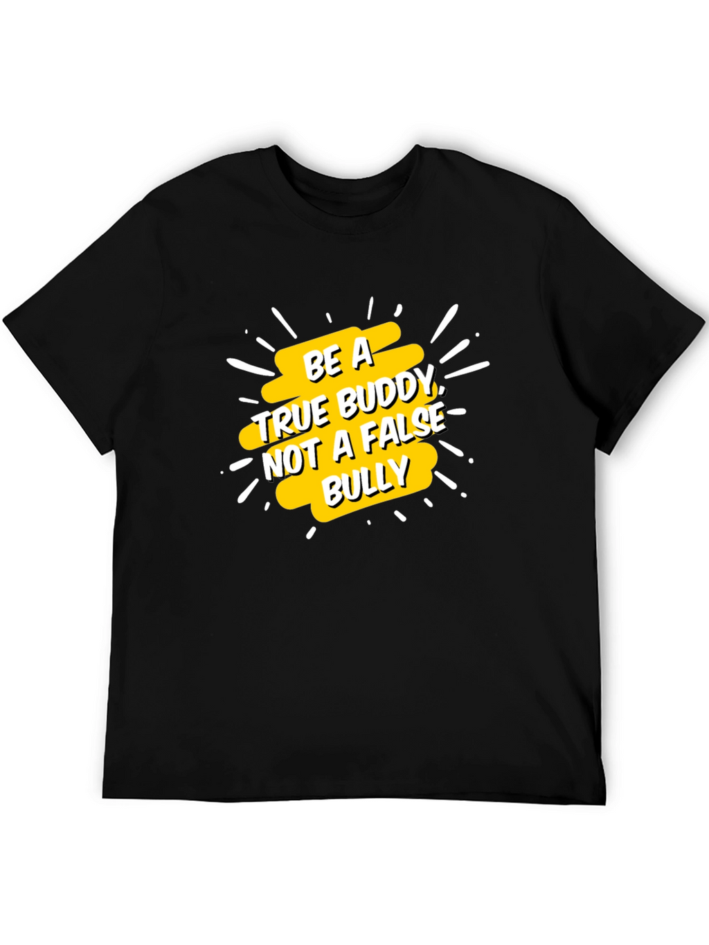 Be a True Buddy Graphic Tee - Black