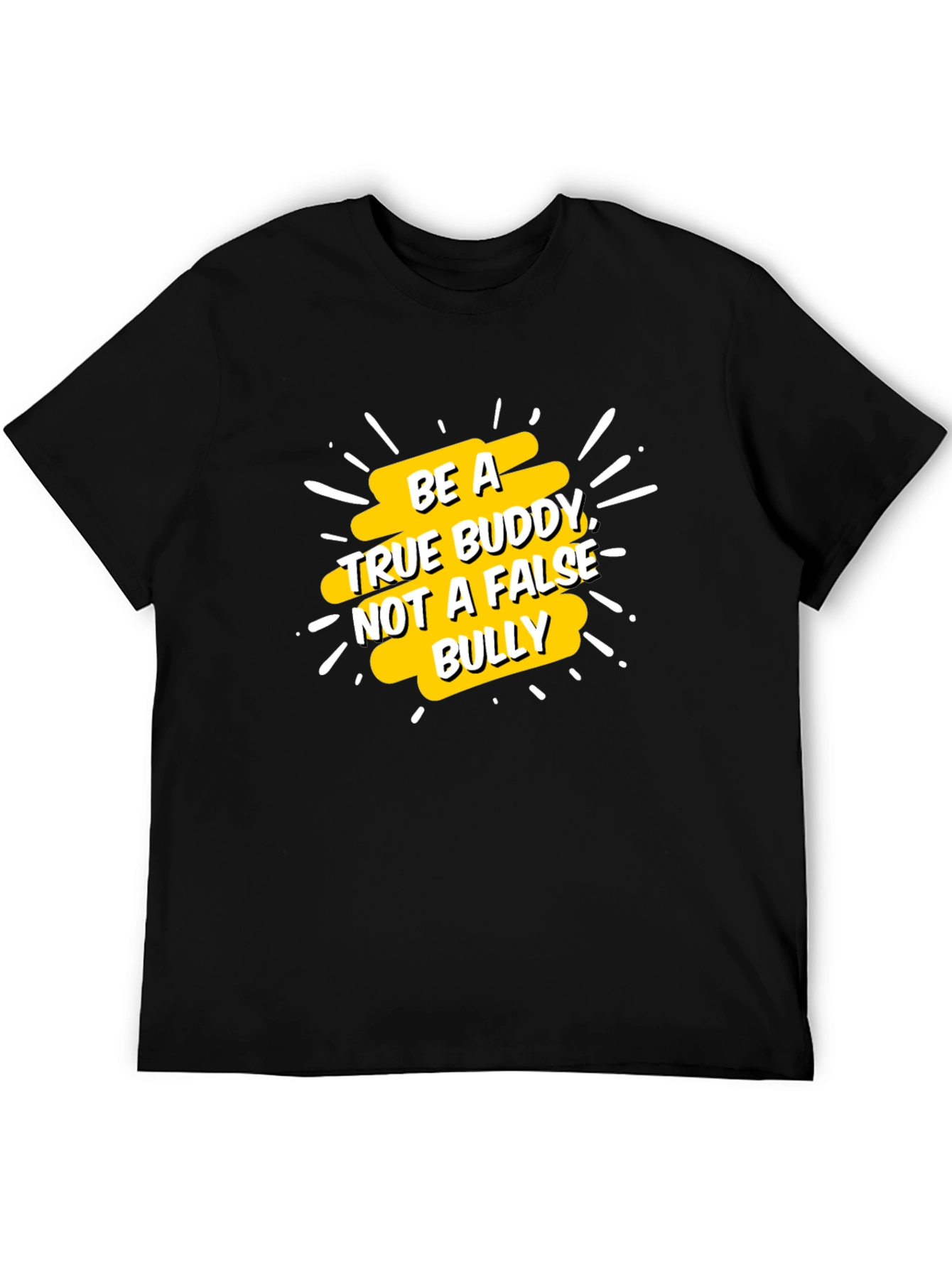 Be a True Buddy Graphic Tee - Black