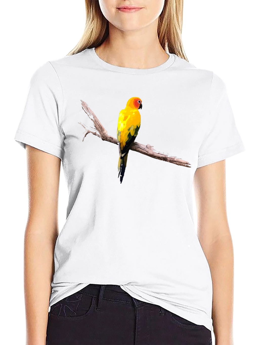 Sun Conure Bird Graphic T-Shirt