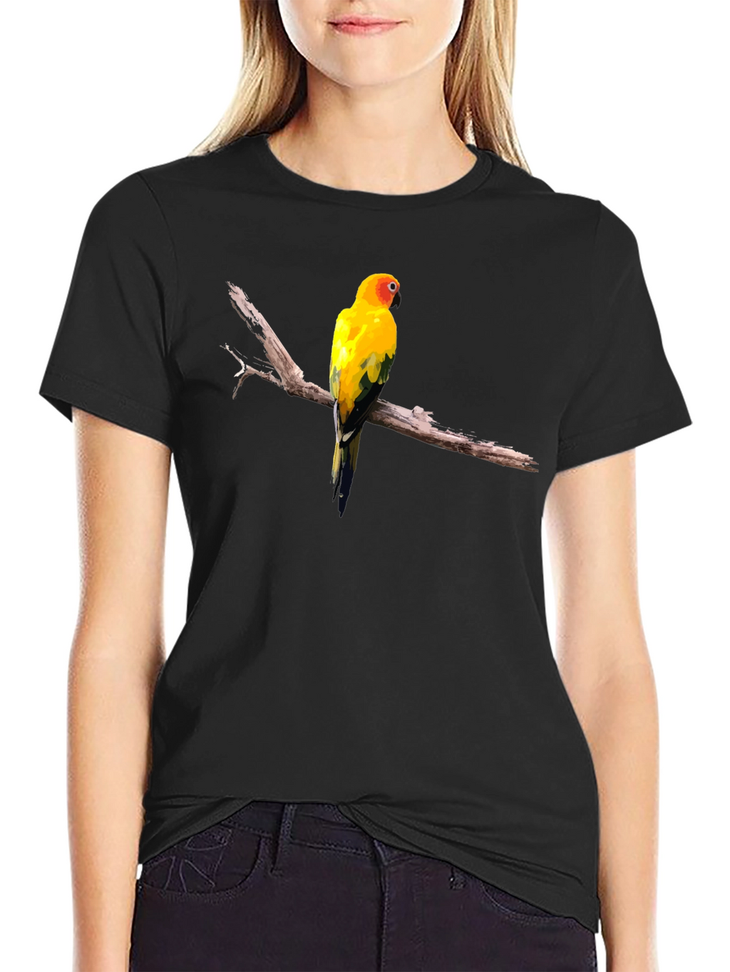 Sun Conure Bird Graphic T-Shirt