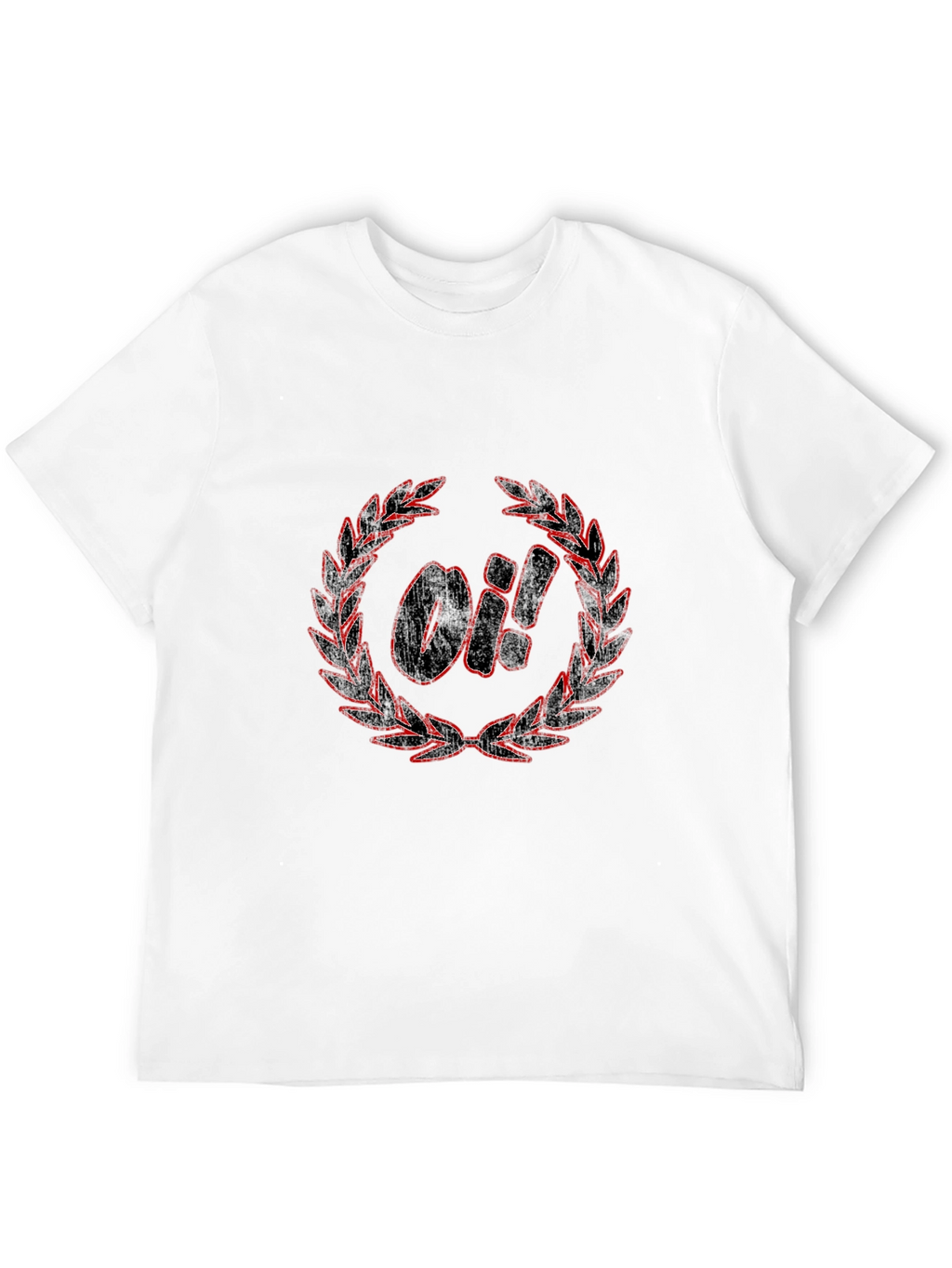 OI! Laurel Wreath Graphic T-Shirt - Black