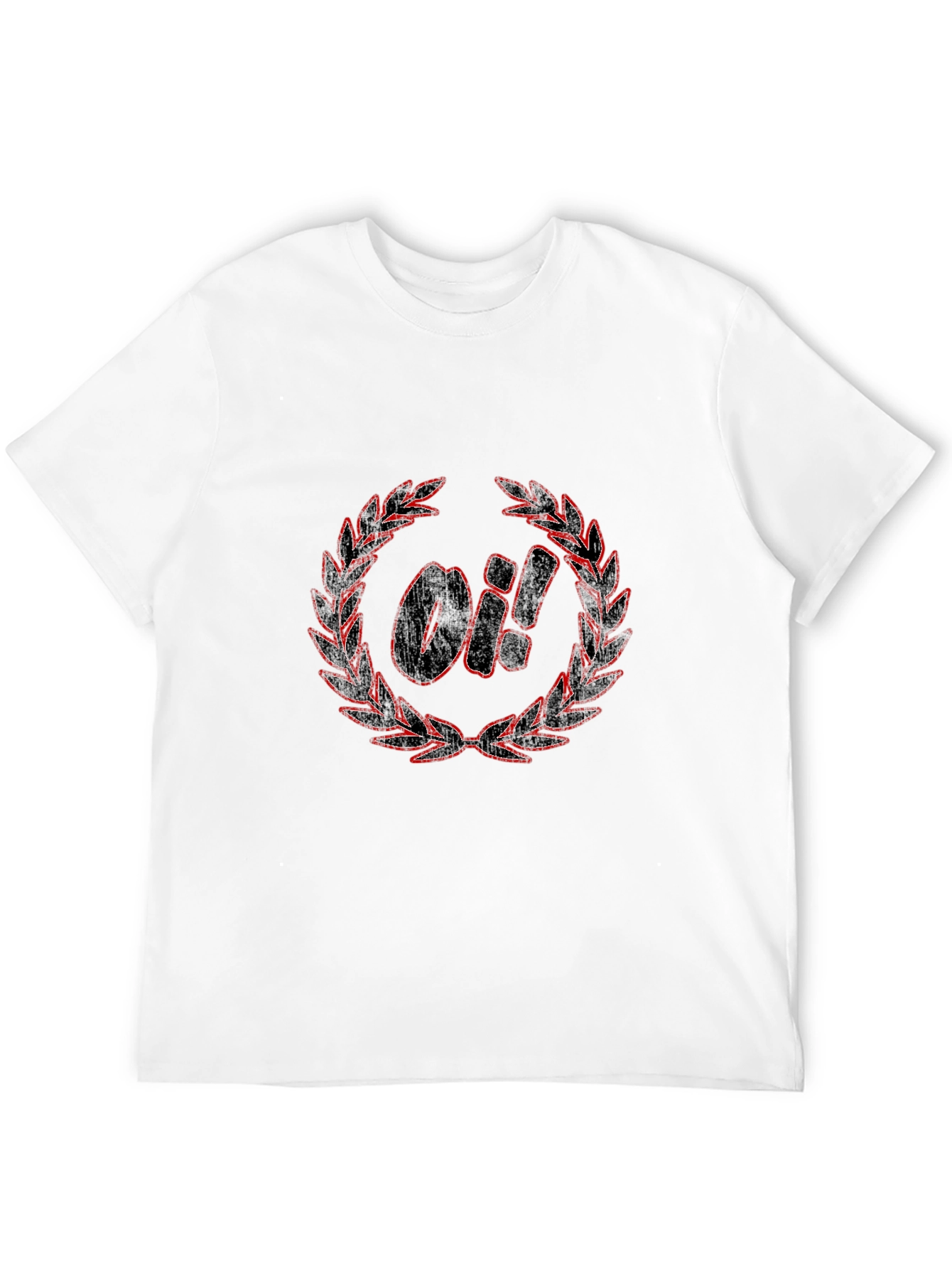 OI! Laurel Wreath Graphic T-Shirt - Black