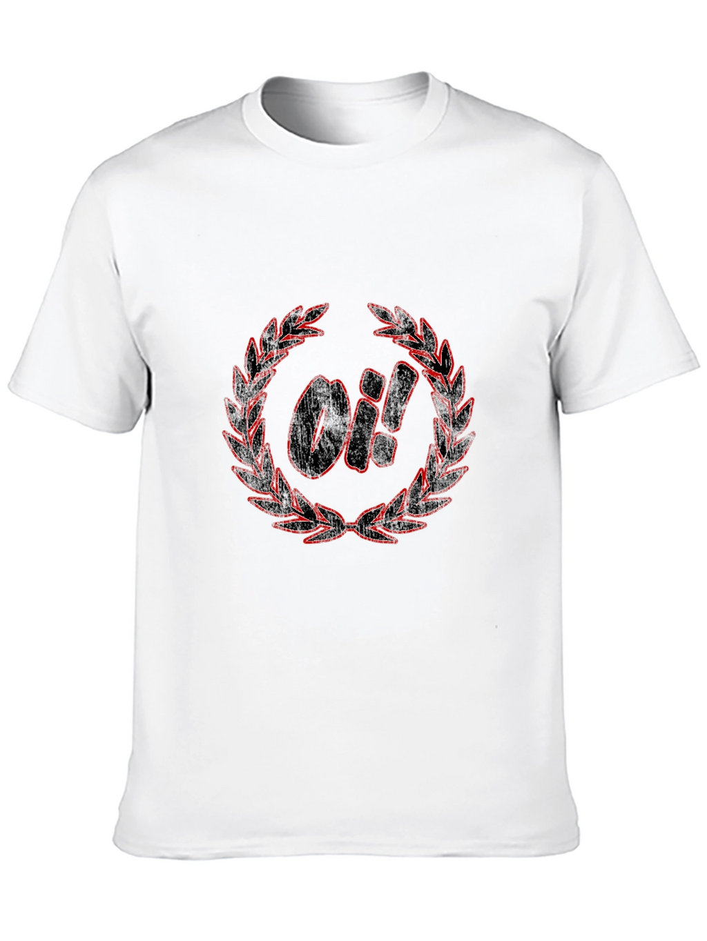 OI! Laurel Wreath Graphic T-Shirt - Black