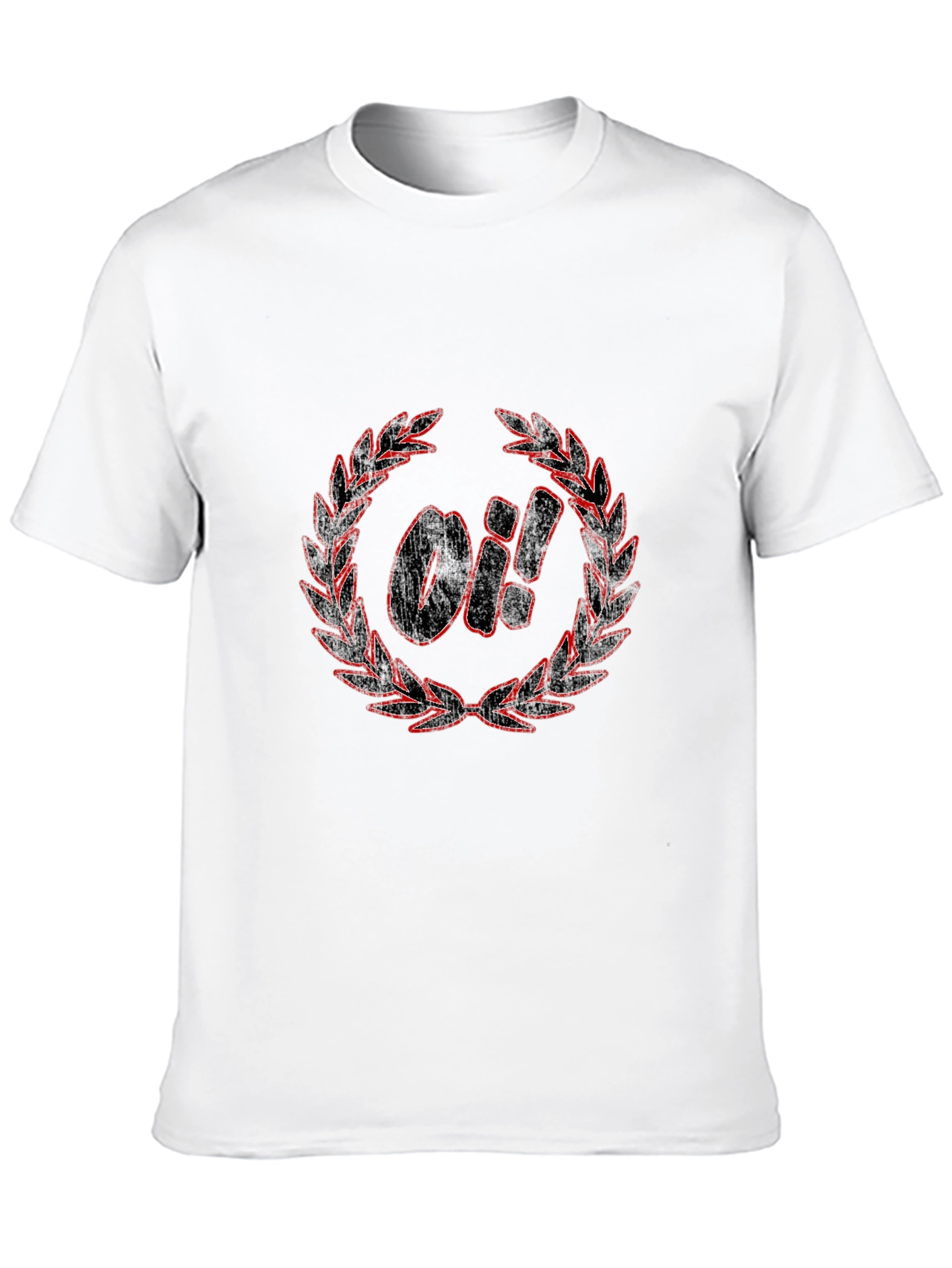OI! Laurel Wreath Graphic T-Shirt - Black