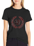 OI! Laurel Wreath Graphic T-Shirt - Black