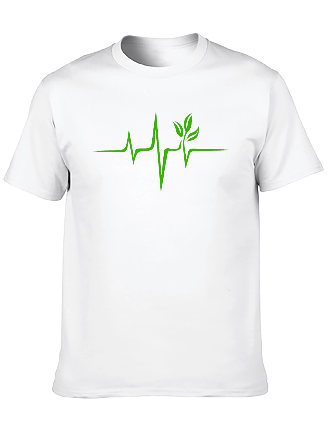 Nature Heartbeat T-Shirt - Green Life Line Tee