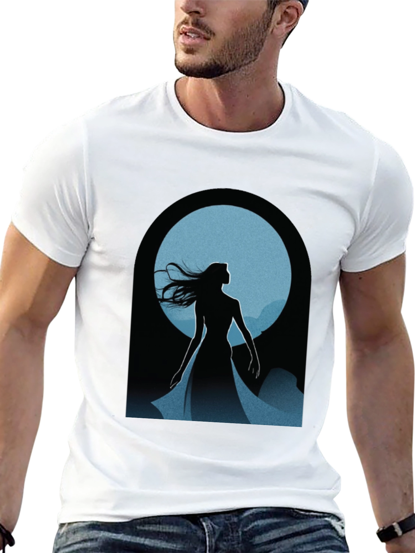 Mystic Woman Silhouette Graphic Tee