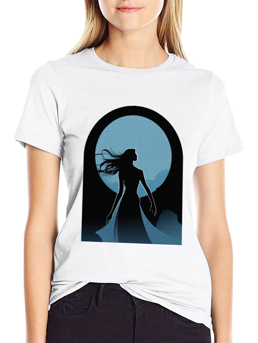 Mystic Woman Silhouette Graphic Tee