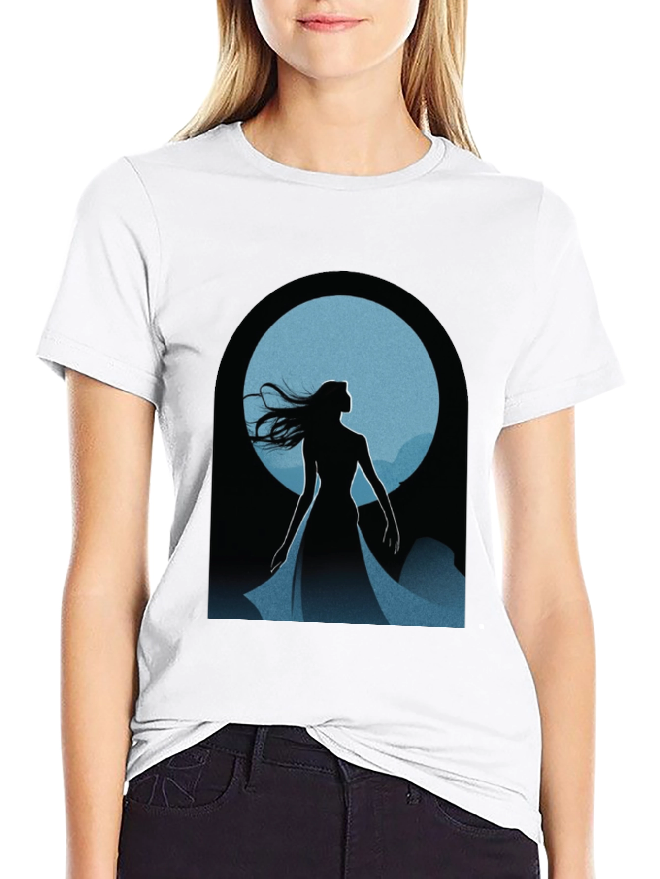 Mystic Woman Silhouette Graphic Tee