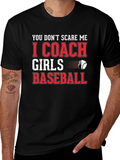 Coach Girls Baseball Graphic T-Shirt