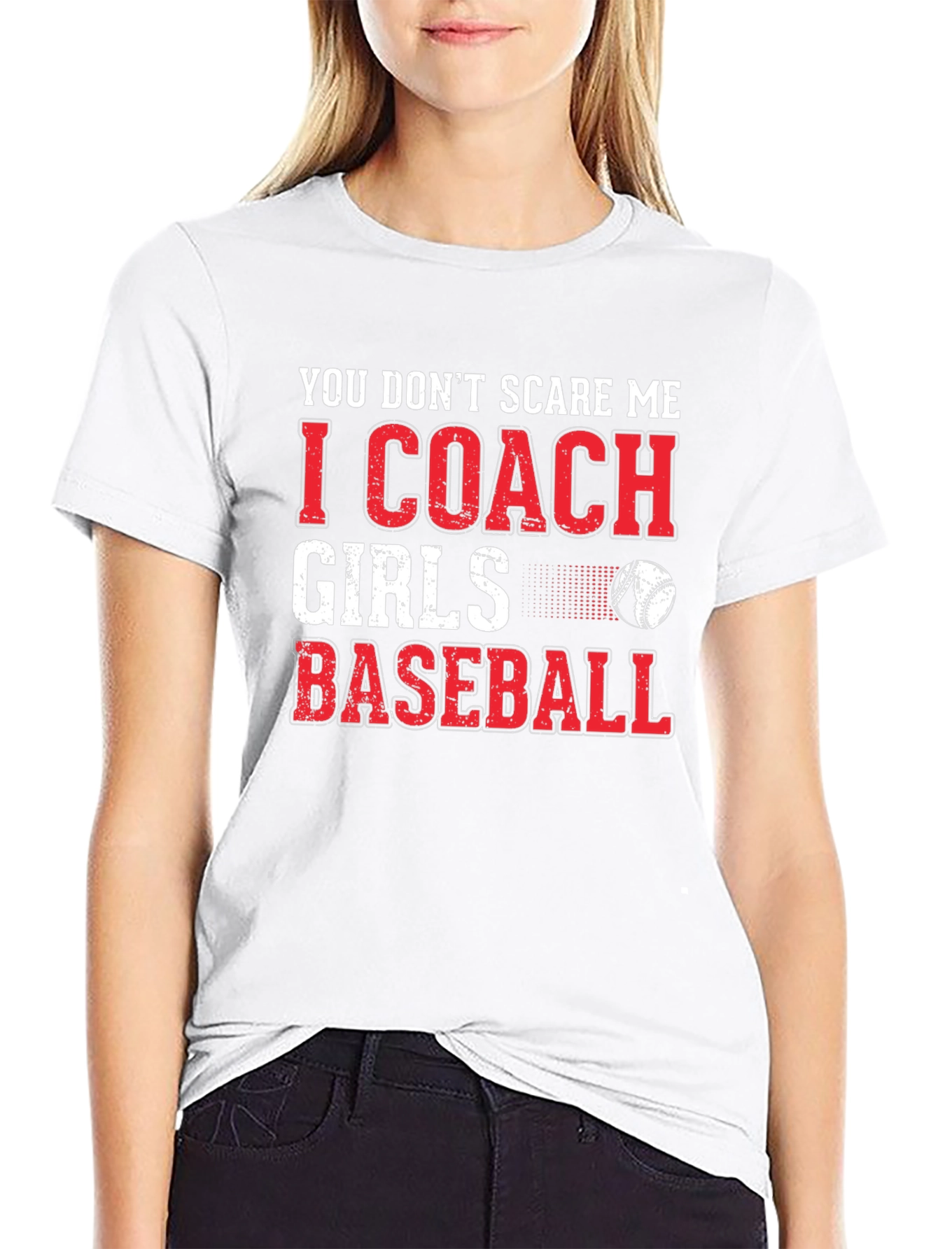 Coach Girls Baseball Graphic T-Shirt