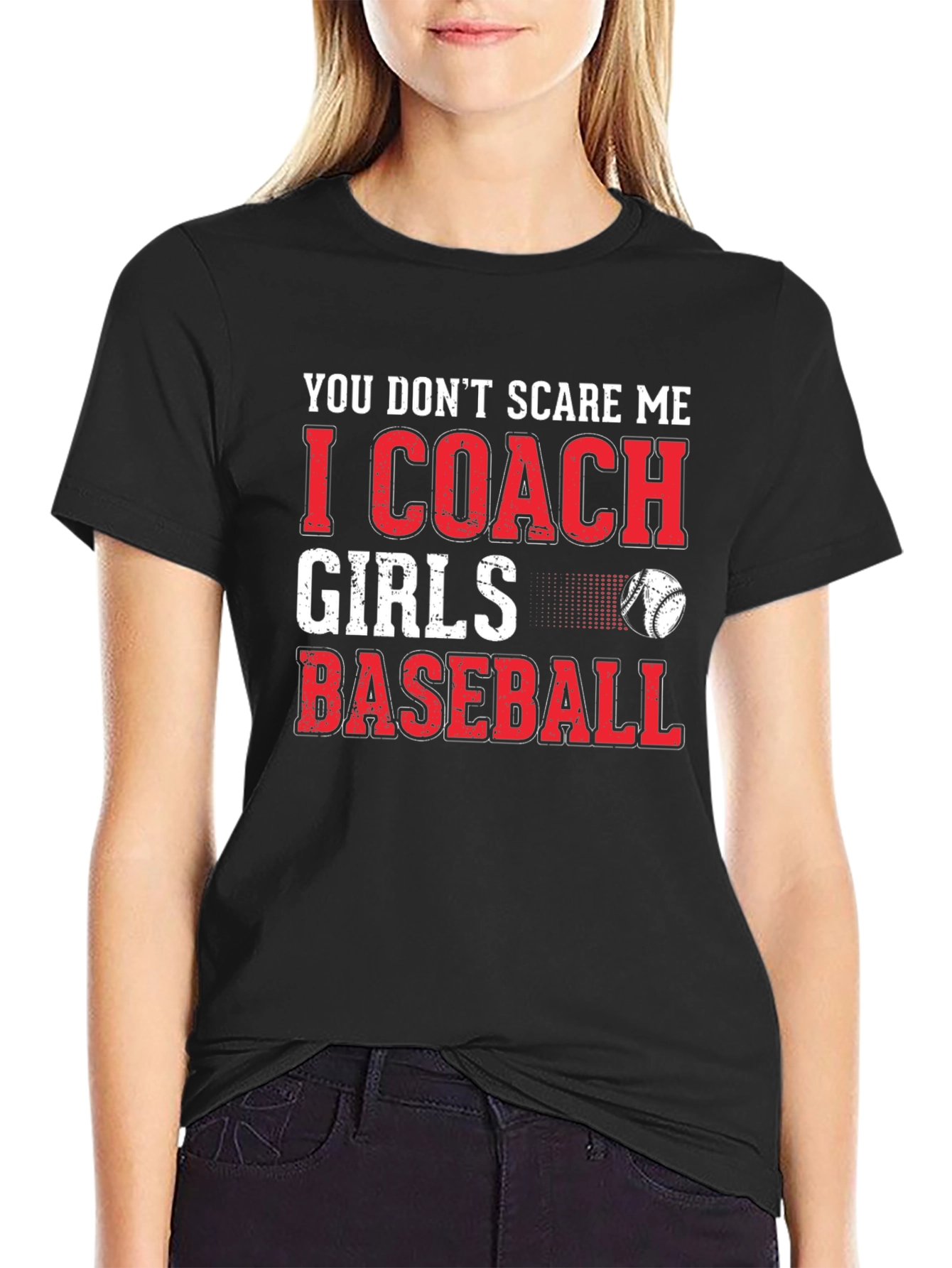 Coach Girls Baseball Graphic T-Shirt