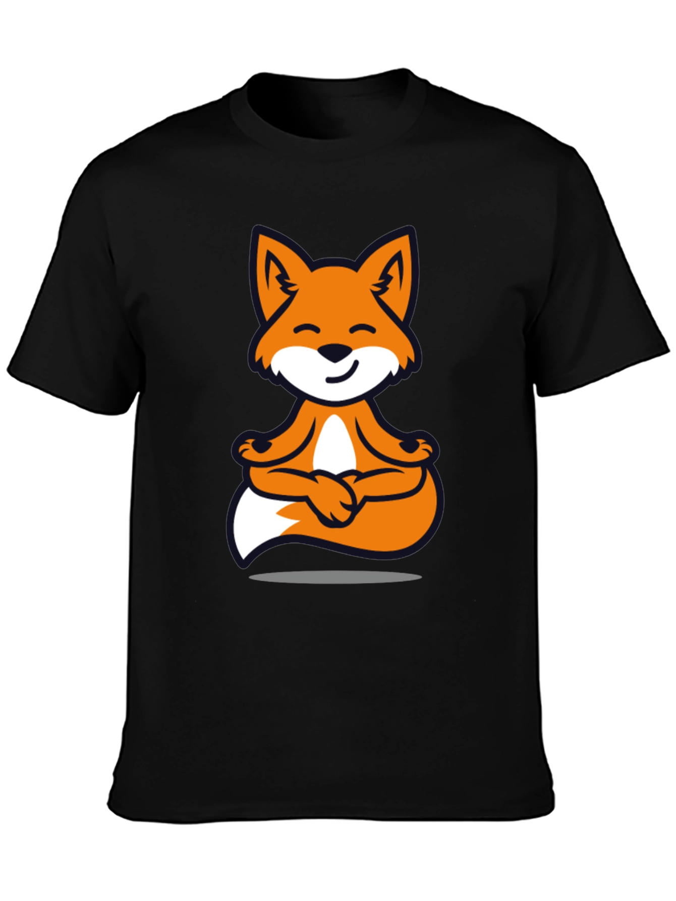 Meditating Fox T-Shirt - Zen Style