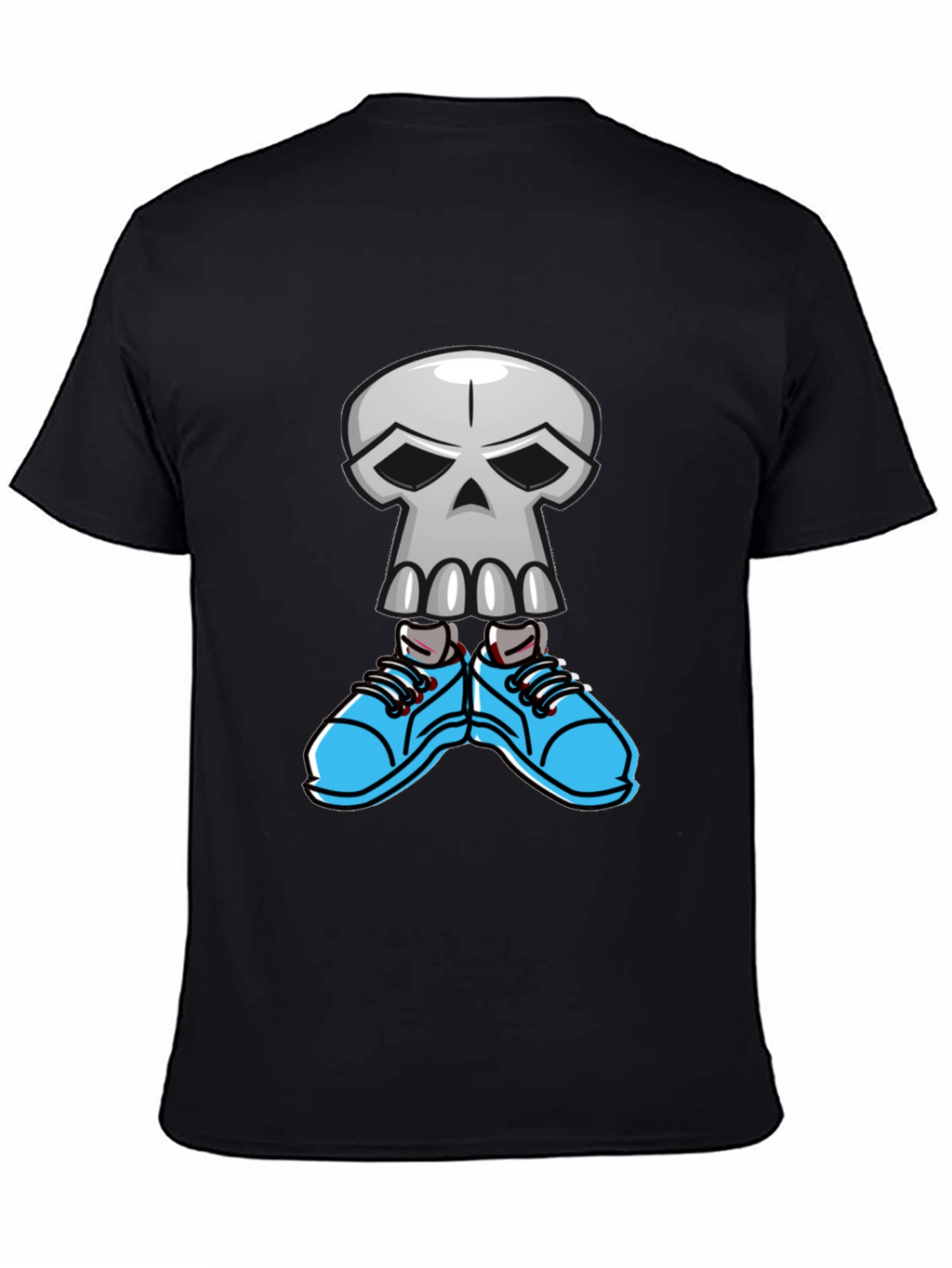 Cool Skull with Sneakers Graphic T-Shirt
