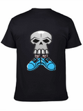 Cool Skull with Sneakers Graphic T-Shirt