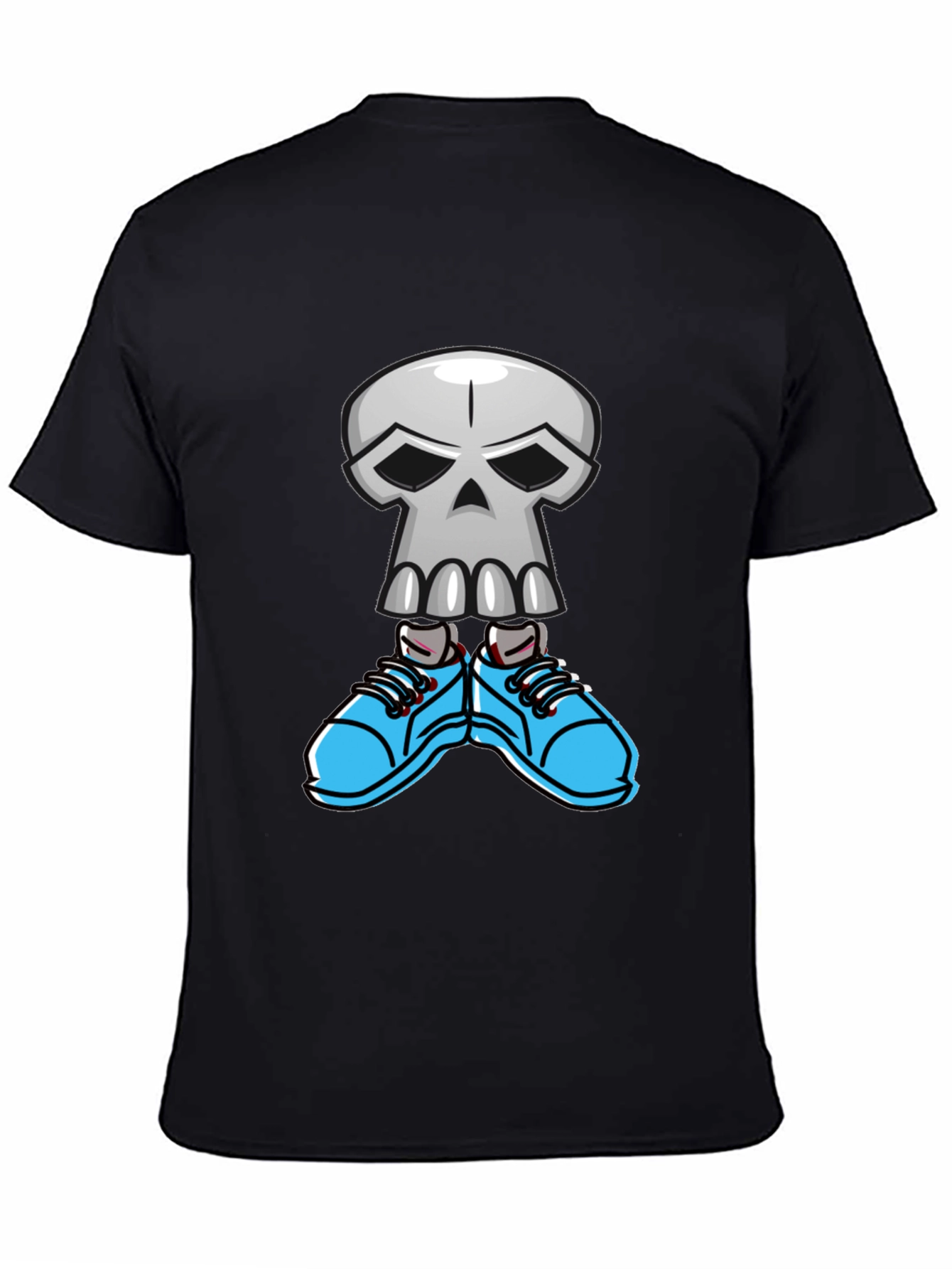Cool Skull with Sneakers Graphic T-Shirt