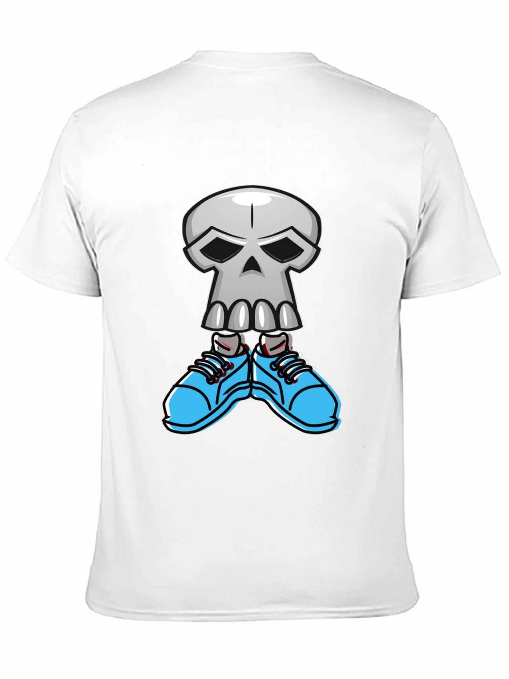 Cool Skull with Sneakers Graphic T-Shirt