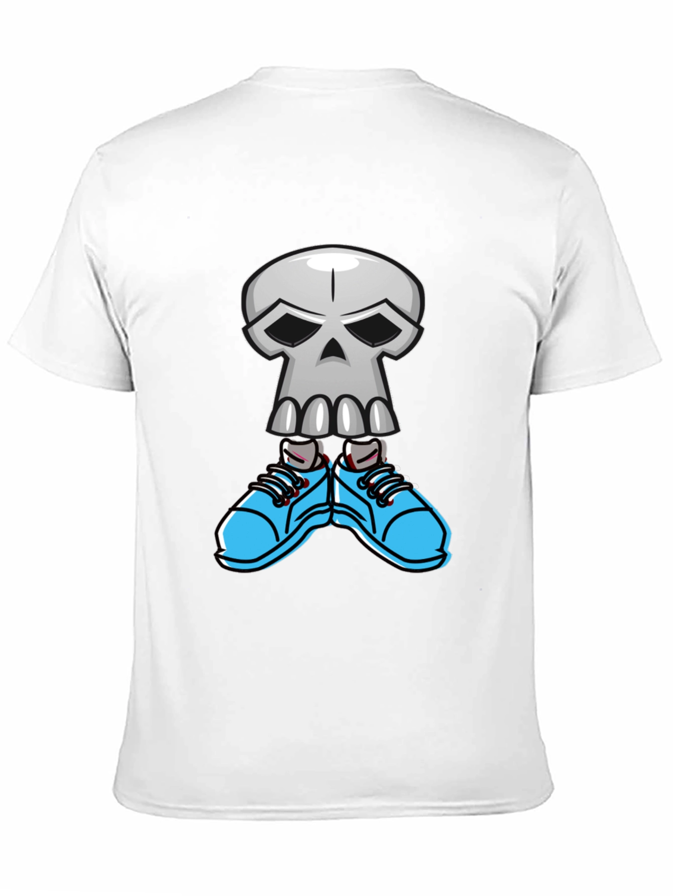 Cool Skull with Sneakers Graphic T-Shirt