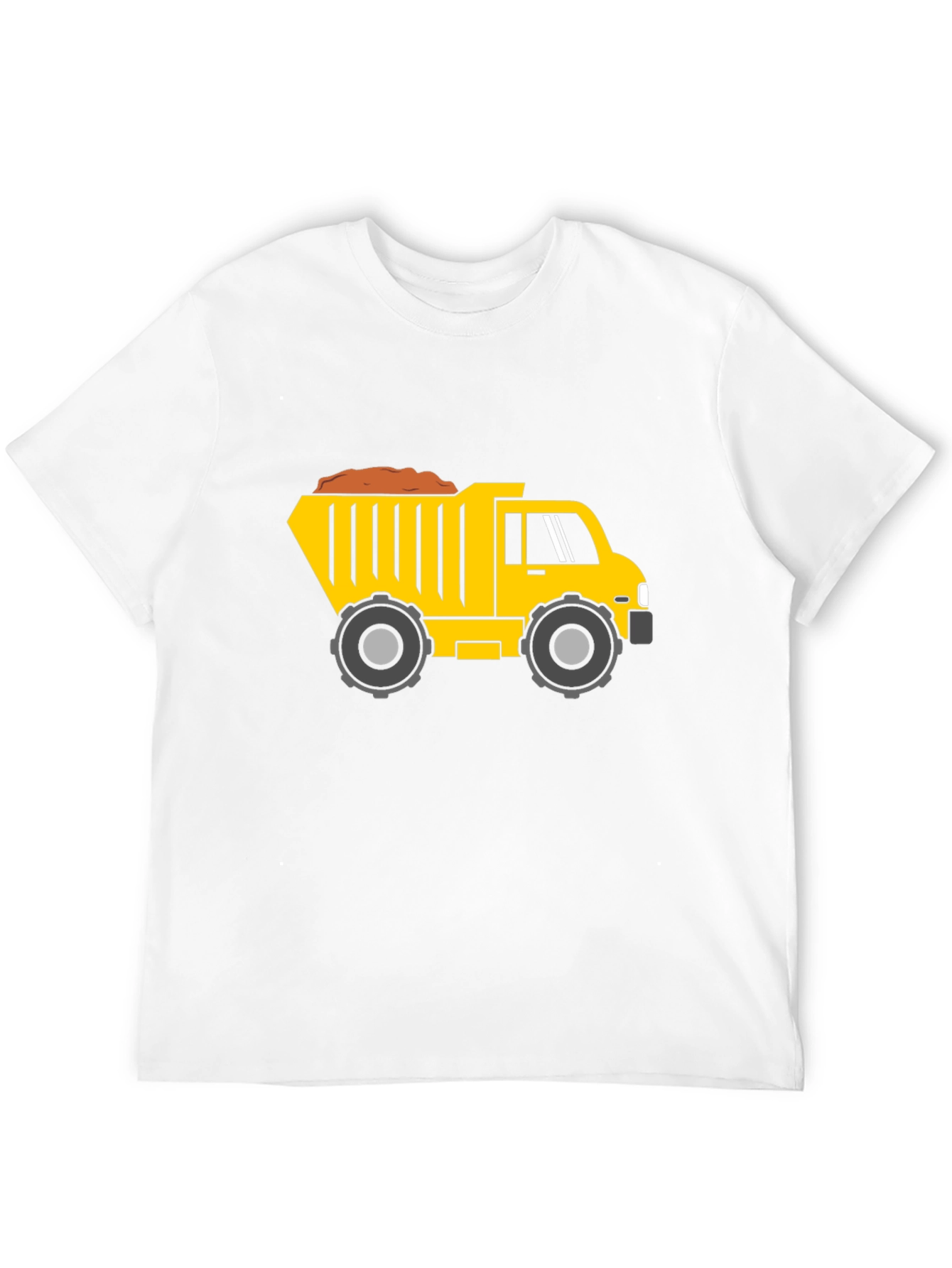 Dump Truck Graphic Tee - Black Cotton Blend