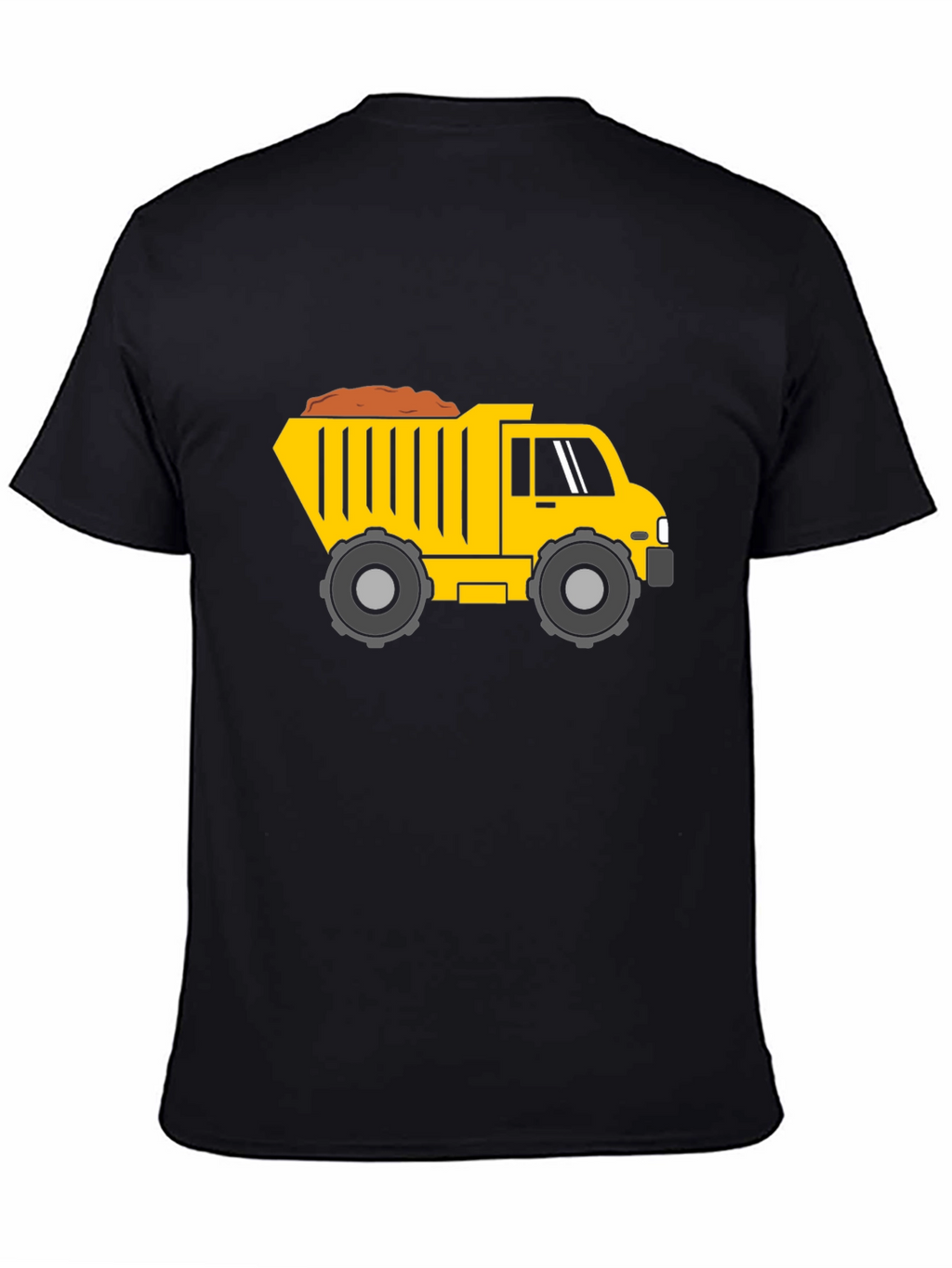 Dump Truck Graphic Tee - Black Cotton Blend