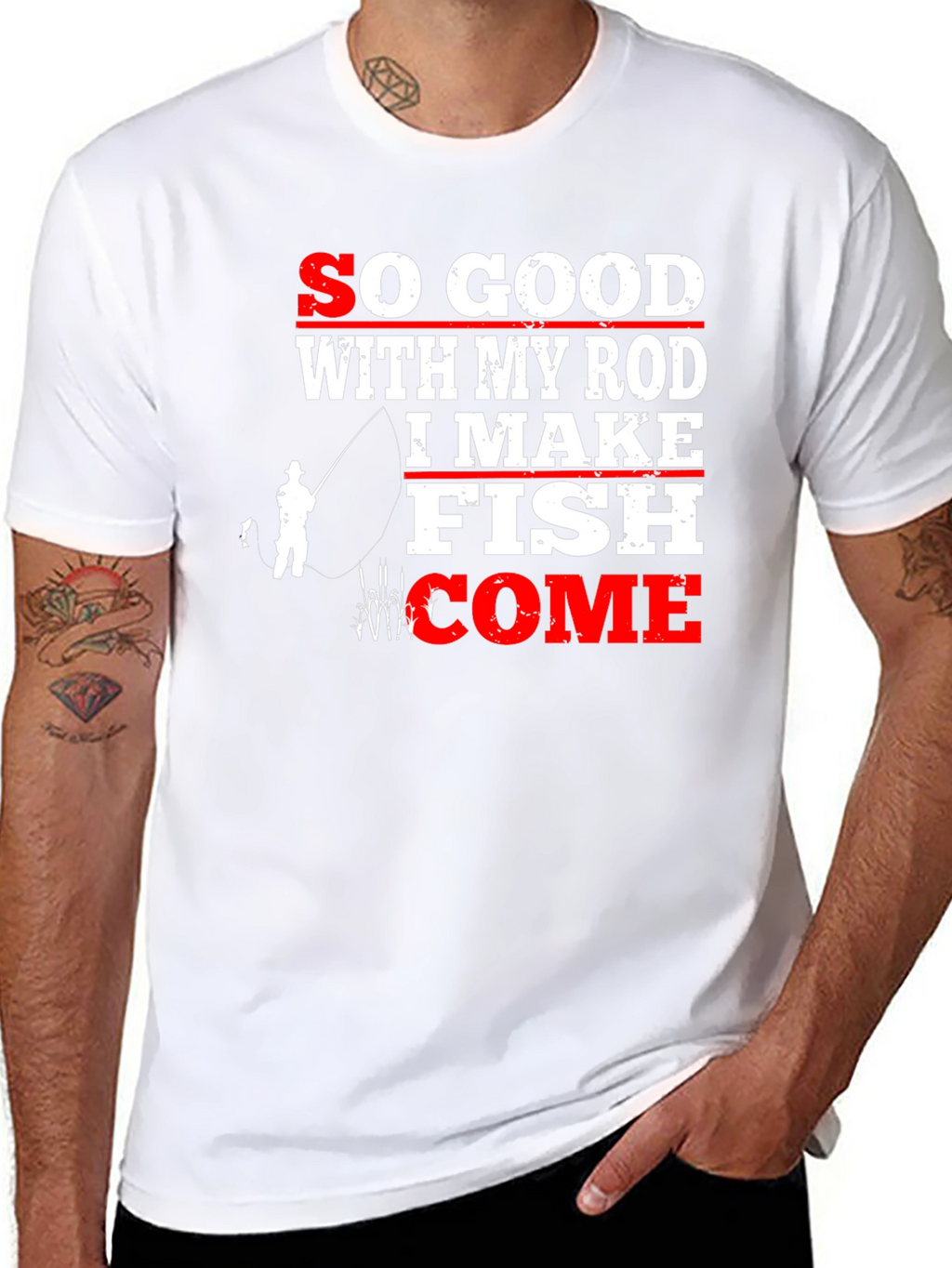 Funny Fishing T-Shirt - So Good With My Rod
