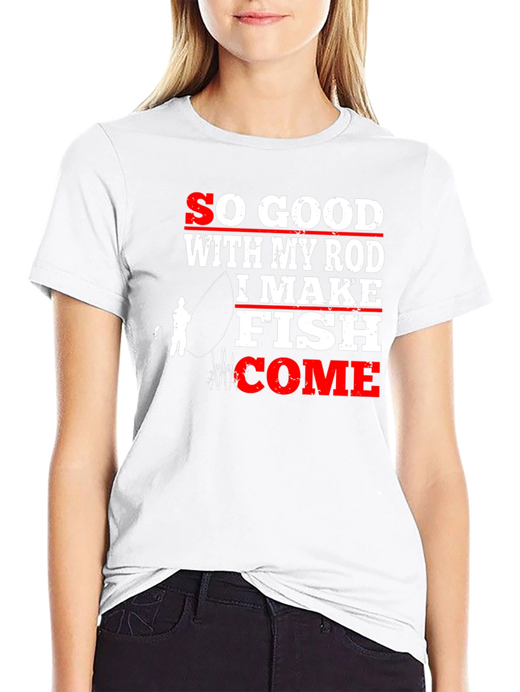 Funny Fishing T-Shirt - So Good With My Rod